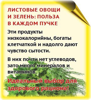 Чем полезны листовые овощи и зелень?