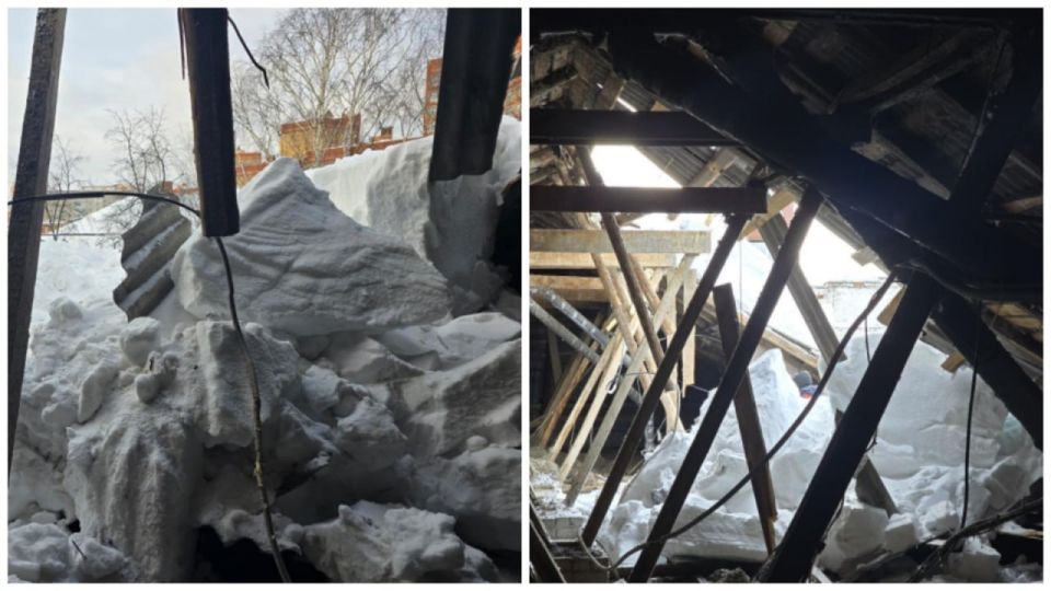 Очередной случай обрушения кровли зафиксирован в Казани