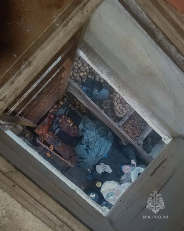 В Татарстане пожарные спасли пенсионерку, упавшую в четырехметровый погреб