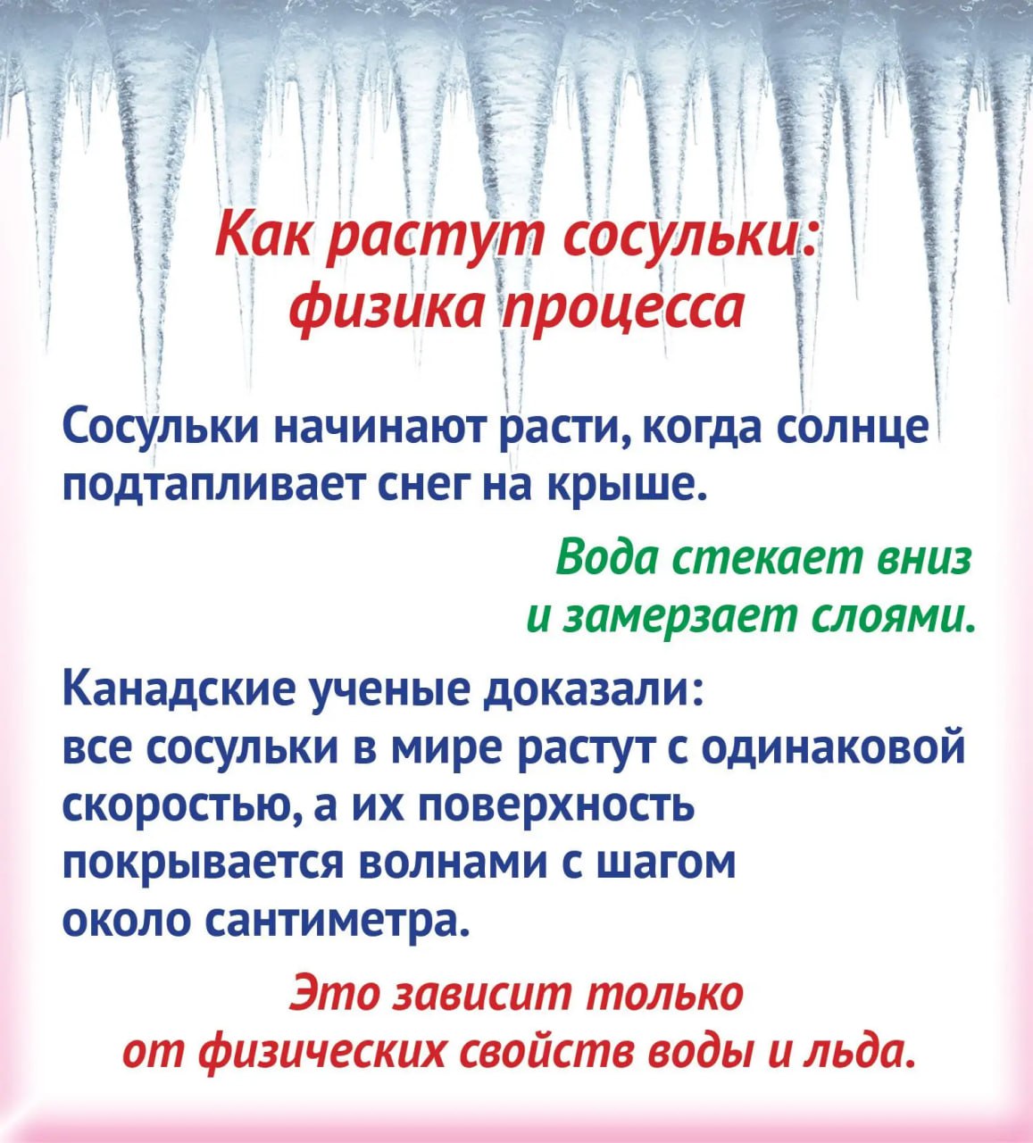 Сосульки во сне и наяву. Во второй половине зимы крыши обрастают ледяной бахромой Сосульки во сне и наяву. Во второй половине зимы крыши обрастают ледяной бахромой