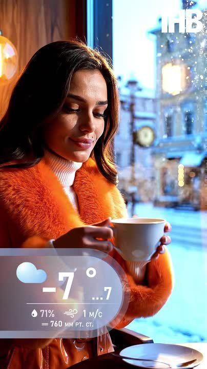 В Казани сегодня до -8° утром и около -7° днём, облачно и немного ветрено, а ночью обещают лёгкий снег — как провести этот день тепло и бережно к себе, подскажет Амина Юнусова