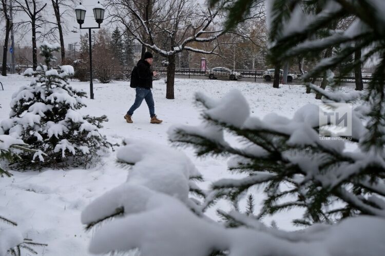 Погода в Татарстане на 25 февраля: пониженное давление и небольшой снег