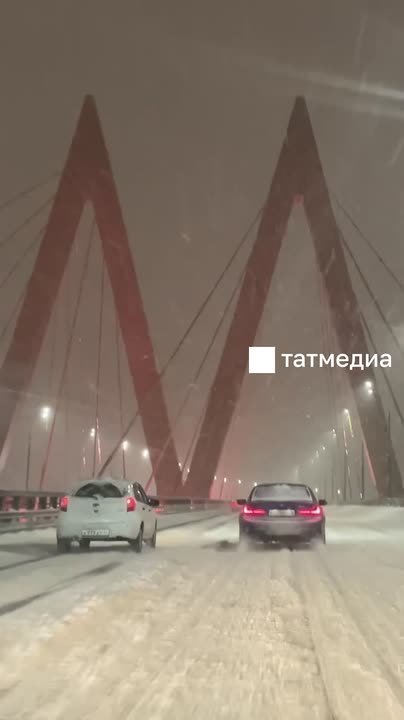 Этим вечером, ночью и завтра Татарстан накроет снег, метель и туман