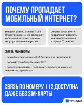 Если снова пропал мобильный интернет – это не сбой - в республике временно ограничивают его при «Ракетной опасности»