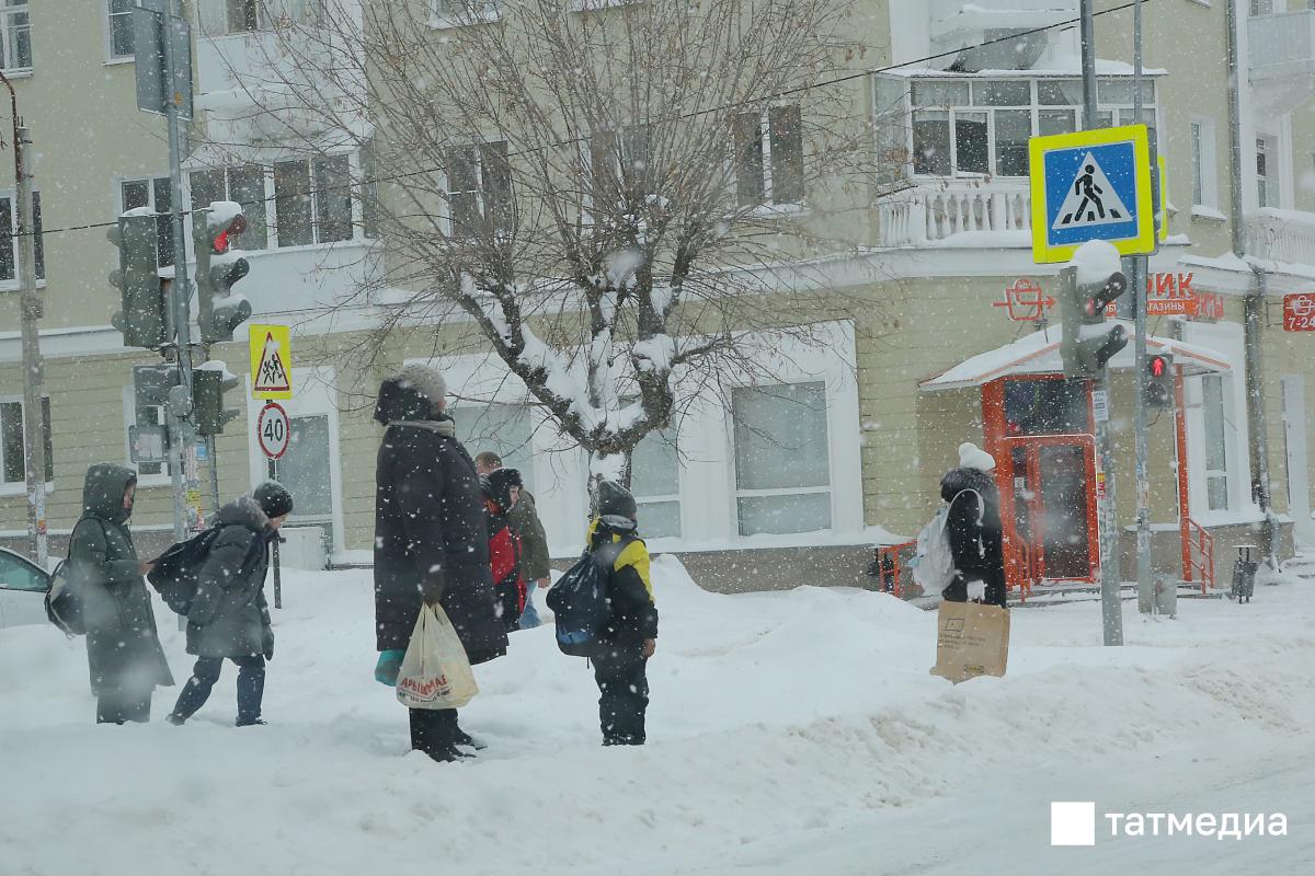 В Татарстане 2 марта ожидаются снег, мокрый снег, гололед и метель