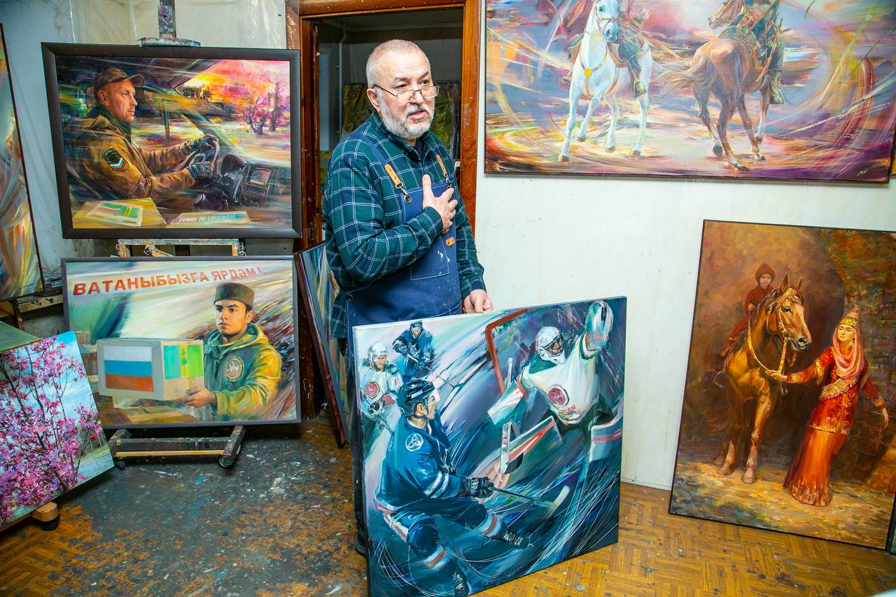 Сегодня после рабочих задач удалось на несколько минут погрузиться в искусство, на встрече с заслуженным деятелем искусств Республики Татарстан, художником Ильдусом Муртазиным Сегодня после рабочих задач удалось на несколько минут погрузиться в искусство, на встрече с заслуженным деятелем искусств Республики Татарстан, художником Ильдусом Муртазиным