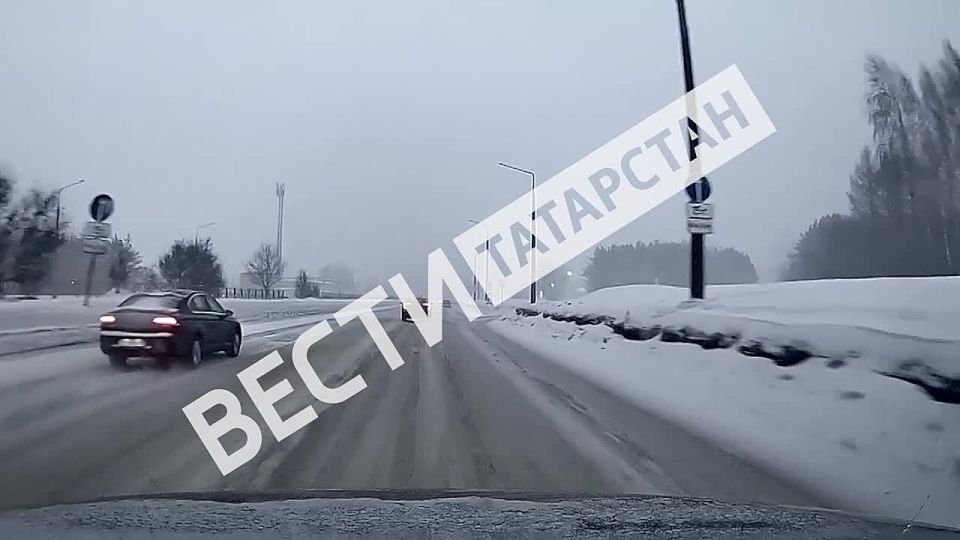 #прислановредакцию. На трассах ухудшились погодные условия Местами идет сильный снегопад