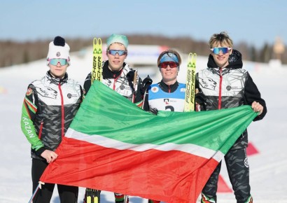 Сборная Татарстана победила в эстафете на Спартакиаде учащихся России по лыжным гонкам