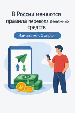 В России с 1 апреля меняются правила перевода денежных средств