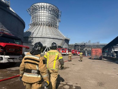 Огонь на заводе в Нижнекамске потушили