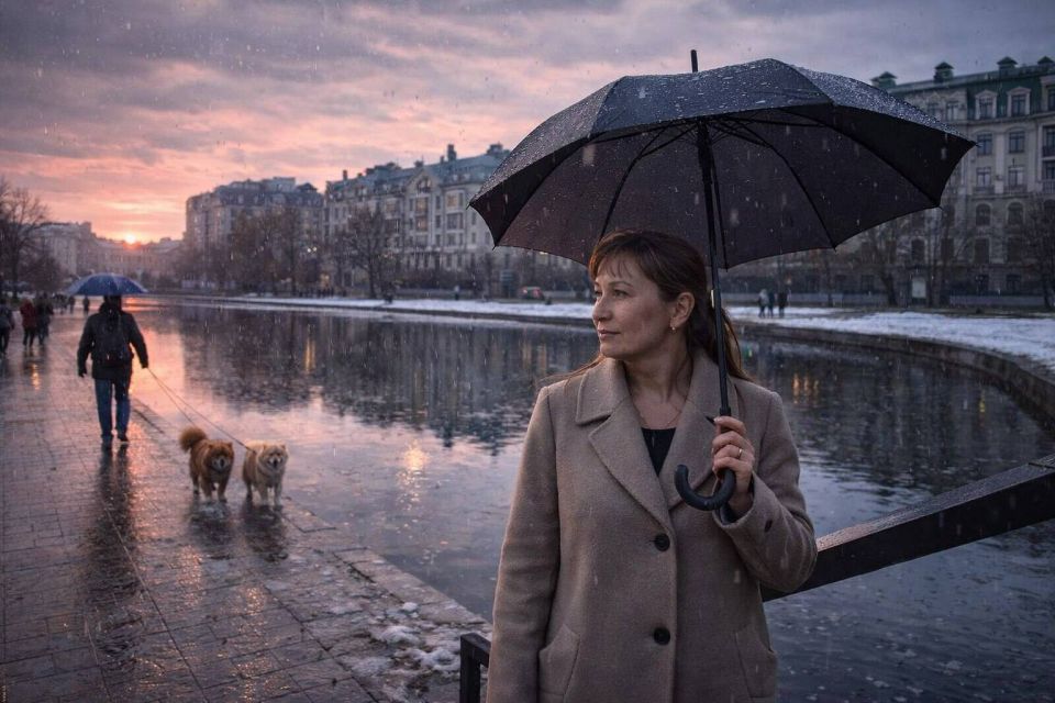 Пасмурная суббота с ветром и туманом