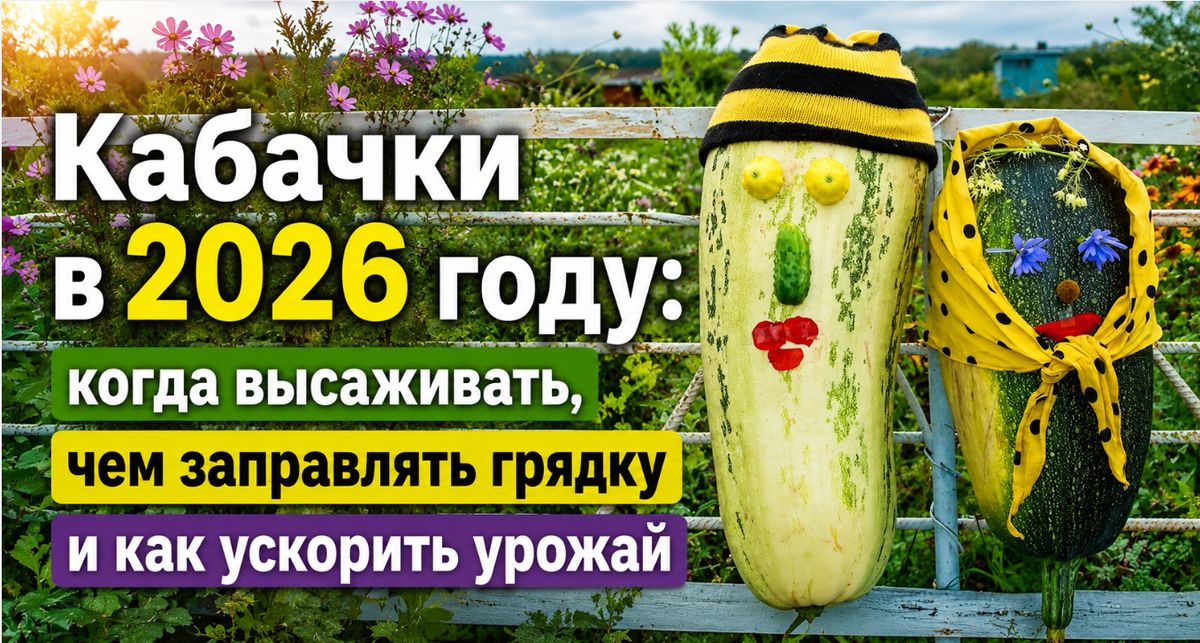 Кабачки в 2026 году: как вырастить идеальный урожай