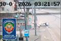 Машина влетела в столб и загорелась на Назарбаева