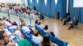 В ЦРБ Нижнекамска прошла встреча трудового коллектива с депутатом Госдумы РФ Олегом Морозовым и главой Нижнекамского района Радмиром Беляевым