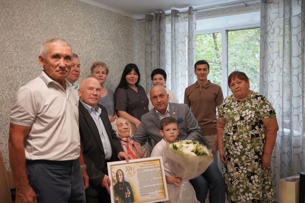 101-ый день рождения отметила Ирина Антоновна Слепова из Азнакаевского района