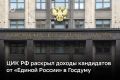 Стали известны доходы кандидатов от «Единой России» в Госдуму