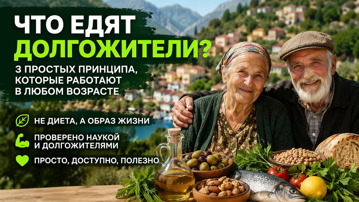 Секреты питания долгожителей: что стоит на тарелках тех, кто живет дольше