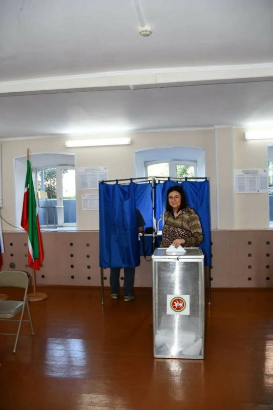 Талия Минуллина проголосовала на выборах в Госдуму