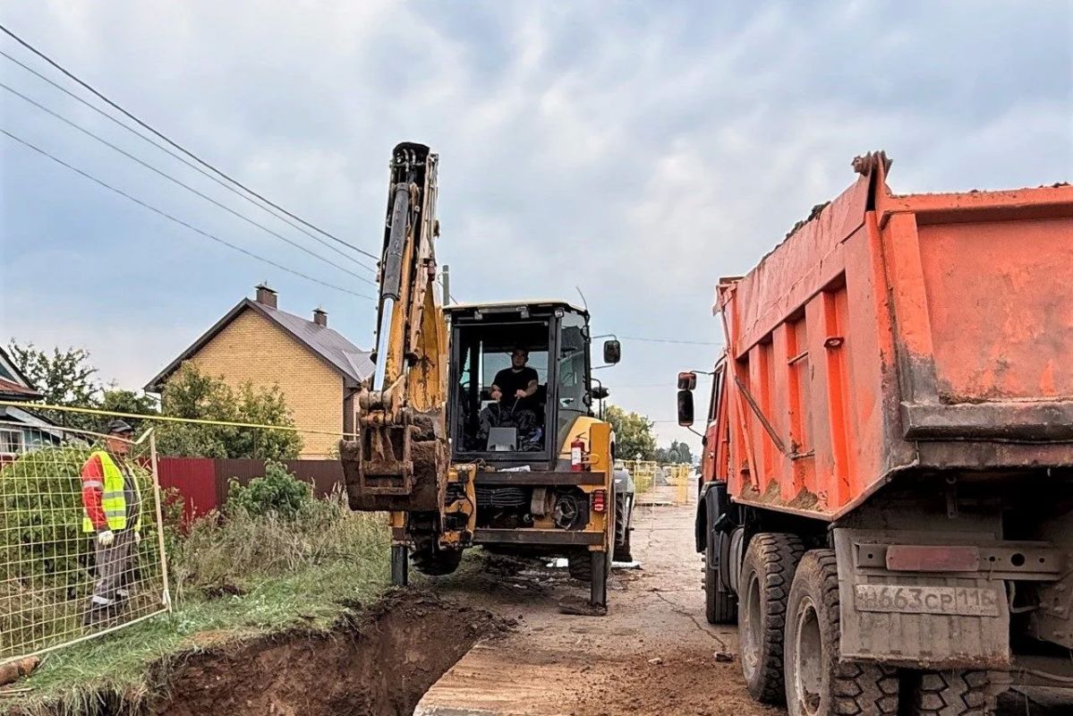 #модернизацияМКИ Завершается строительство систем водоотведения в поселке Элеваторная Гора Набережных Челнов
