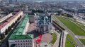 В Казанском Кремле развернули самую большую форму сборной России по футболу
