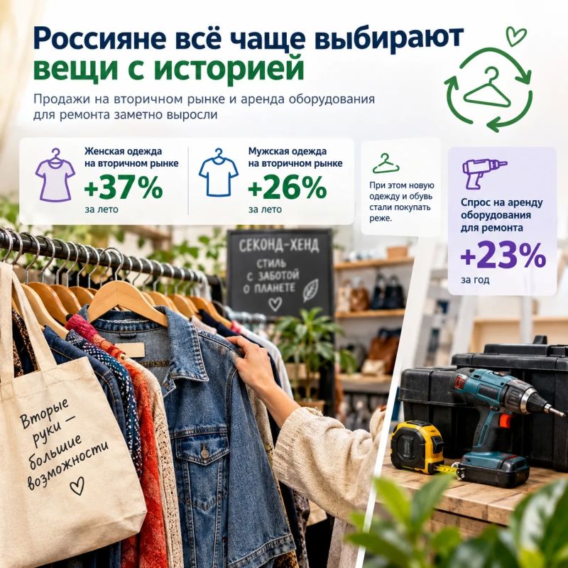 Россияне всё чаще выбирают вещи с историей