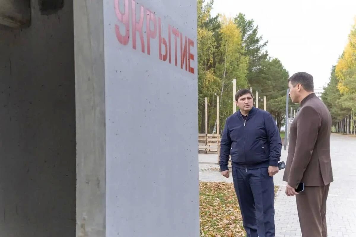 Первое в Татарстане железобетонное укрытие установили в нижнекамском парке «Семья» Первое в Татарстане железобетонное укрытие установили в нижнекамском парке «Семья»