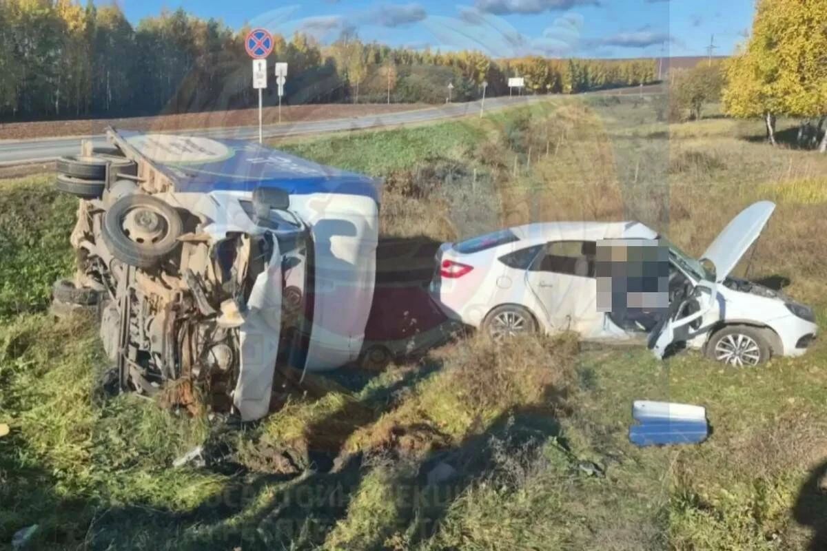В Мамадышском районе в ДТП с «ГАЗелью» погибла женщина