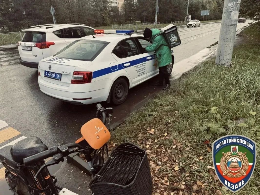 В Казани во время рейда ГАИ оштрафовали 15 курьеров