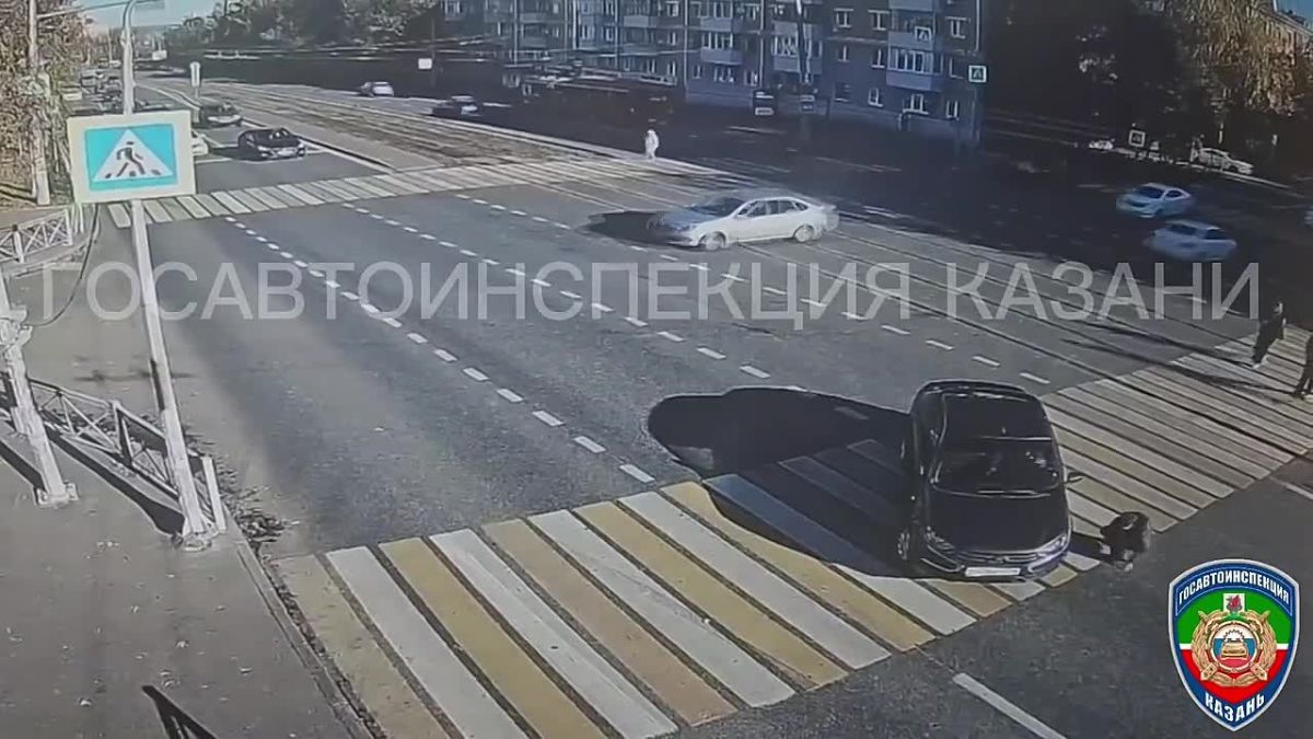 В Казани «Лада Гранта» сбила женщину на пешеходном переходе
