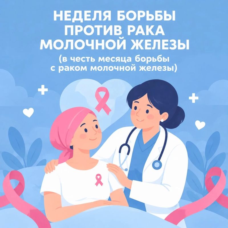 С 12 по 18 октября — Неделя борьбы с раком молочной железы