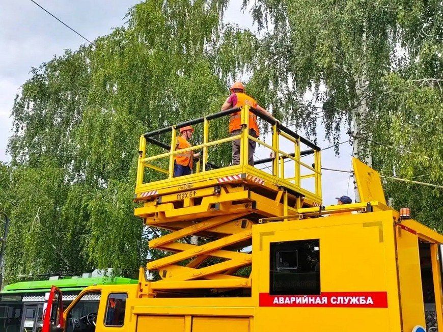 В Казани за две недели обновили контактную сеть наземного электротранспорта