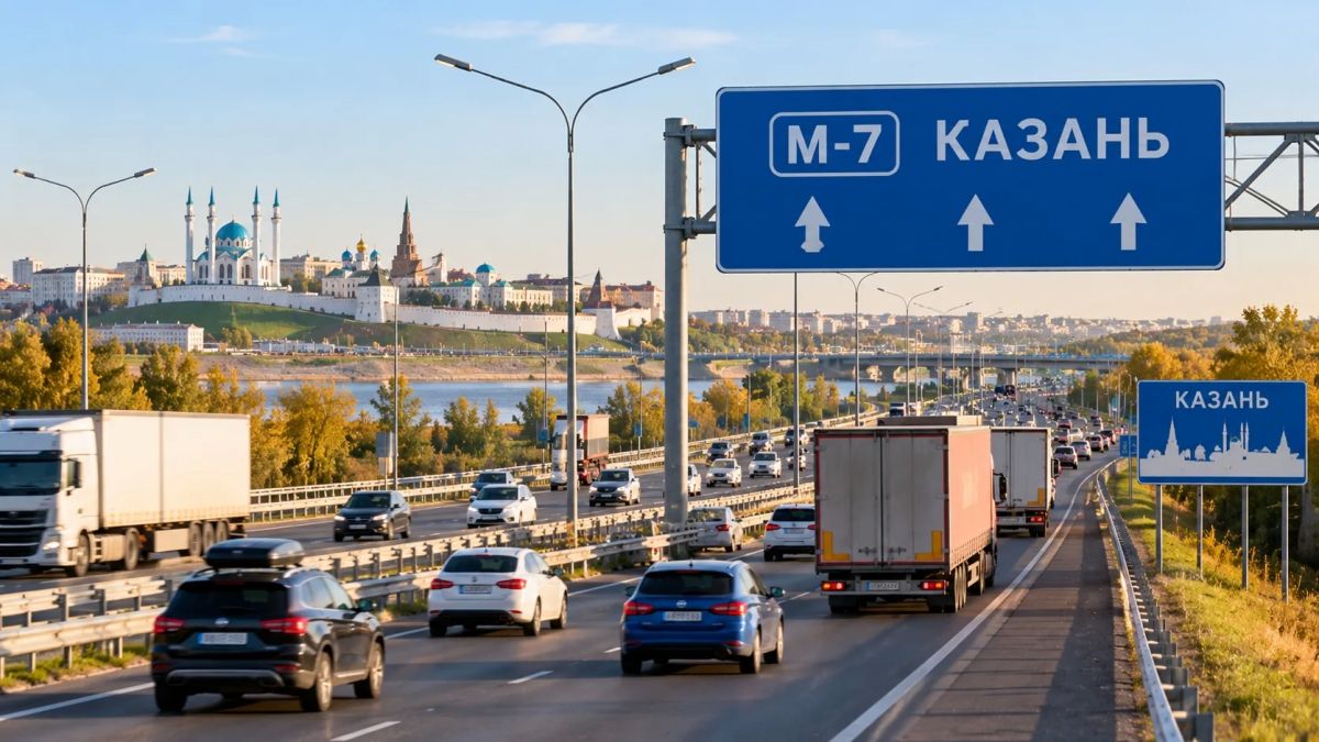 На трассе М-7 в Татарстане ограничат движение в ночное время