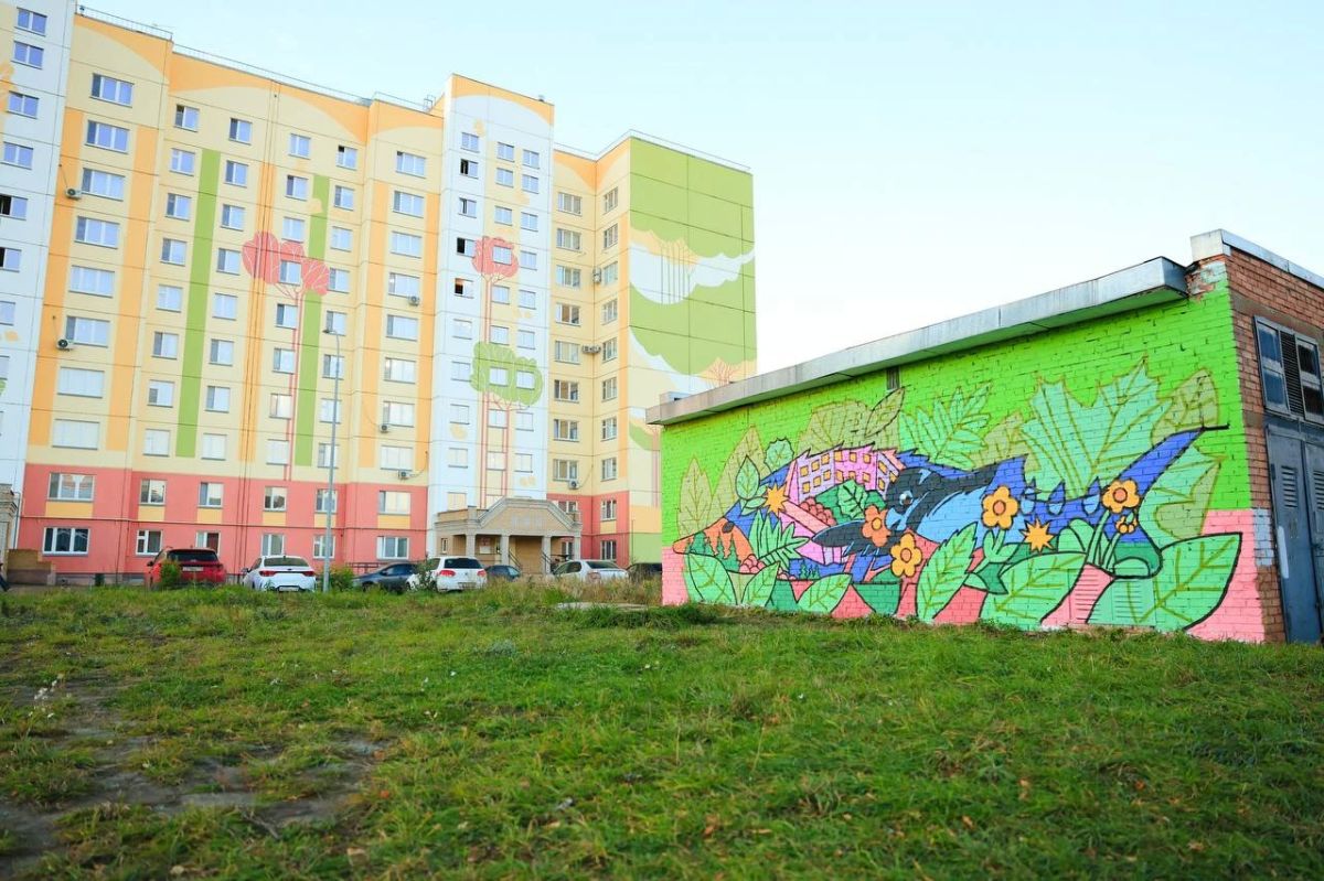 Новые муралы, созданные жителями, появились в Нижнекамске Новые муралы, созданные жителями, появились в Нижнекамске