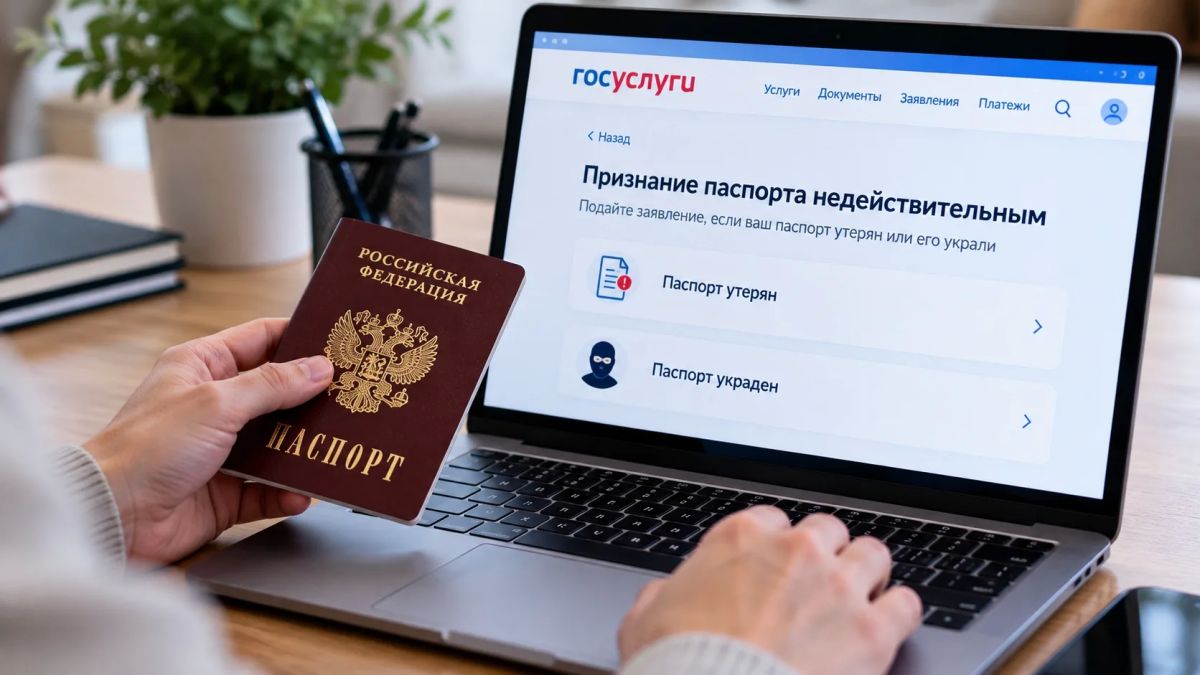 Россиянам разрешили сообщать о потере паспорта через «Госуслуги»