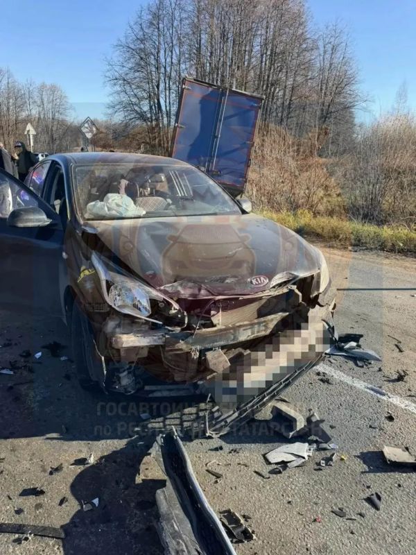 Новые кадры с места массовой аварии под Альметьевском Новые кадры с места массовой аварии под Альметьевском
