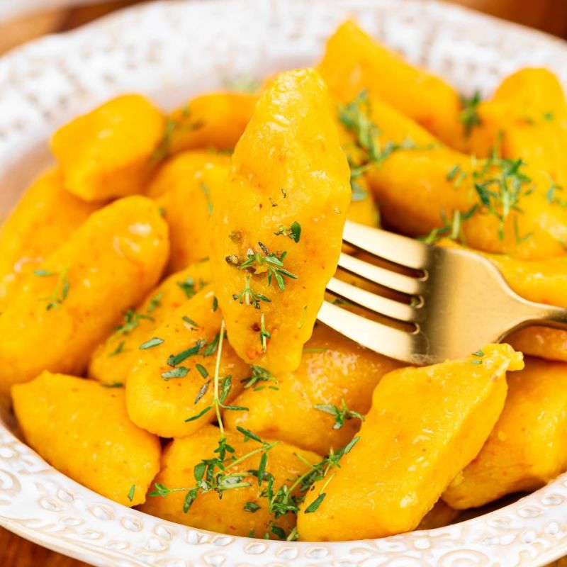 Ленивые вареники: тыквенные копытки, которые легко приготовить