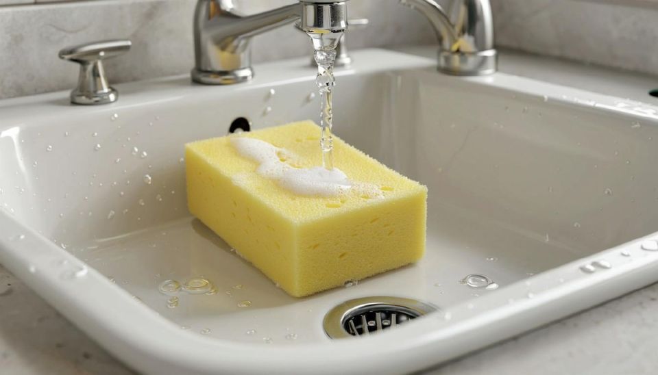 Безопасная дезинфекция губки для посуды