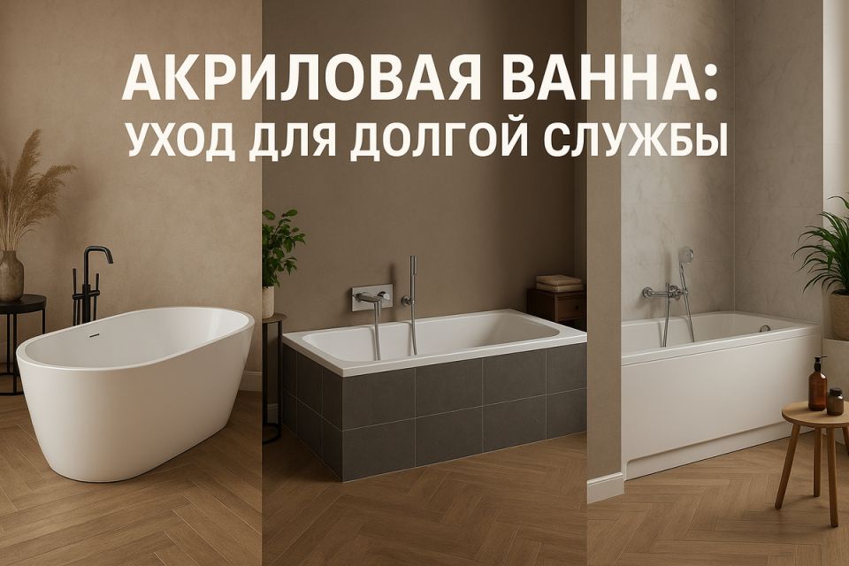 Акриловые ванны: секреты долговечности и ухода