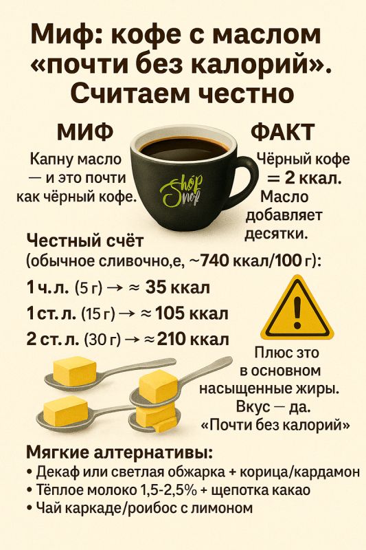 Не все так просто: мифы о кофе с маслом и их реальная калорийность