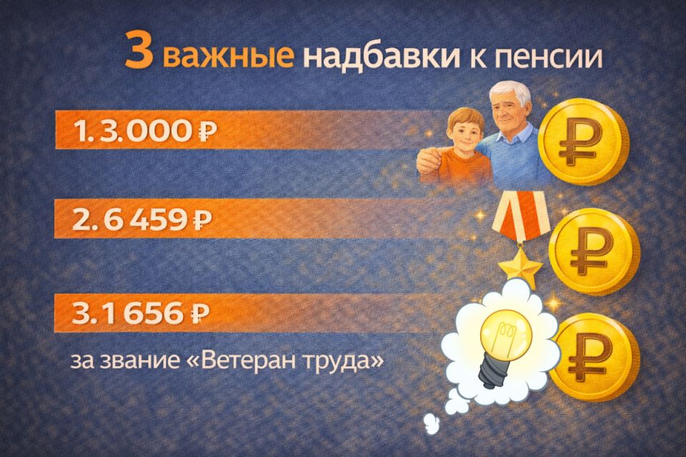 Три надбавки к пенсии, которые часто остаются незамеченными без подачи заявления