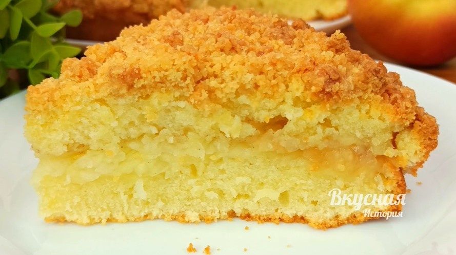 Яблочный пирог за 5 минут: просто, быстро и невероятно вкусно